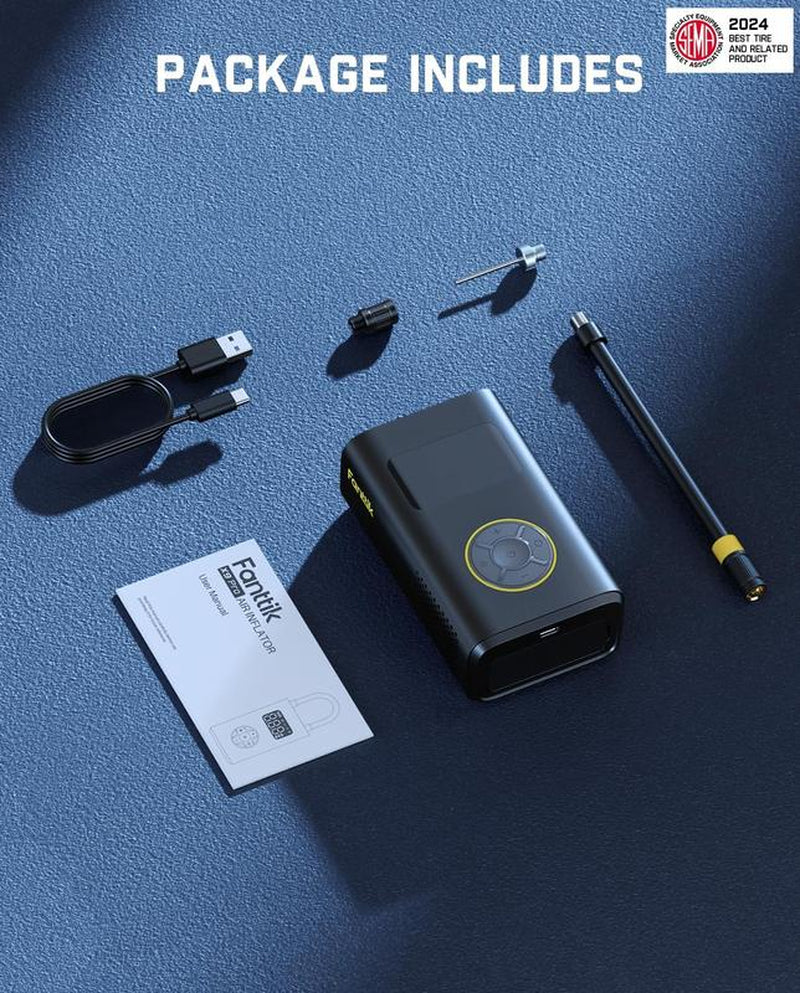 Tiremaster Portable Tire Inflator – Smart ON/OFF Hose Design for Effortless Inflation Anywhere